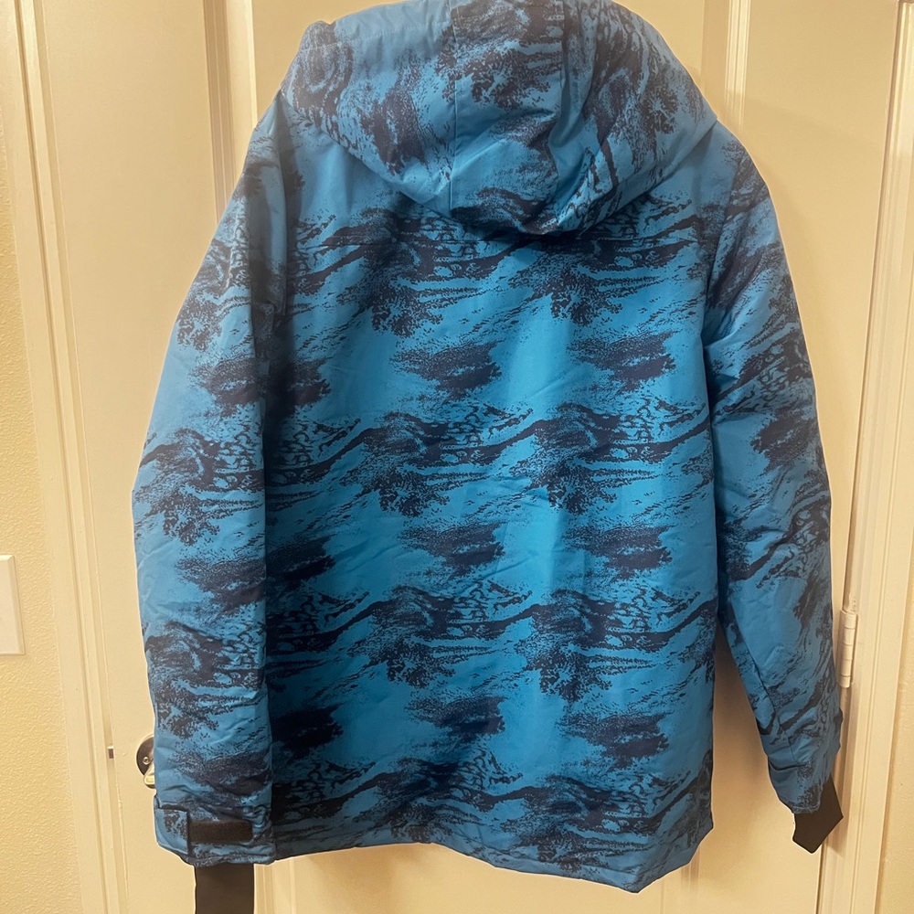 Asos Vibrant Blue Patterned Ski Jacket - image 2